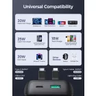 Joyroom JR-PBC07 Power Bank 20000mAh 30W - USB-C és Lightning Kábel - Lila