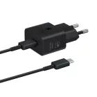 Samsung Hálózati Töltő GaN 25W - USB-C + C-C Kábel - Fekete