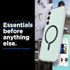 Samsung Galaxy S23 FE Tok - Spigen Ultra Hybrid OneTap MagFit - Átlátszó-Fekete