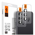Samsung Galaxy S23 FE Lencsevédő - Spigen Glas.tR EZ Fit Optik Pro - Fekete x 2 db