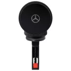 Mercedes Silver Stars MagSafe Mágneses Autós Tartó és Töltő - Szellőzőrács / Tapadókorong - Fekete