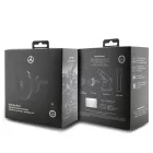 Mercedes Silver Stars MagSafe Mágneses Autós Tartó és Töltő - Szellőzőrács / Tapadókorong - Fekete