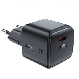 Acefast A77 Mini Hálózati Töltő GaN 30W - USB-C - Fekete Acefast A77 Mini Hálózati Töltő GaN 30W - USB-C - Fekete