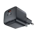 Acefast A77 Mini Hálózati Töltő GaN 30W - USB-C - Fekete