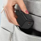 Acefast A77 Mini Hálózati Töltő GaN 30W - USB-C - Fekete