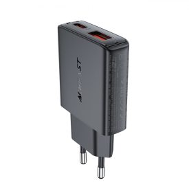 Acefast A69 Hálózati Töltő GaN PD 30W - USB-A + USB-C - Fekete   Acefast A69 Hálózati Töltő GaN PD 30W - USB-A + USB-C - Fekete