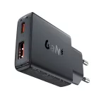 Acefast A69 Hálózati Töltő GaN PD 30W - USB-A + USB-C - Fekete
