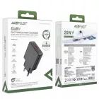 Acefast A65 Hálózati Töltő GaN PD 20W - USB-C  - Fekete