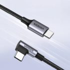 Ugreen USB-C - USB-C Kábel - 0.5m 3A 60W  - Szürke