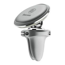 Baseus Air Vent Mágneses Autós Tartó - Szellőzőrácsba - Ezüst   Baseus Air Vent Mágneses Autós Tartó - Szellőzőrácsba - Ezüst