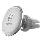 Baseus Air Vent Mágneses Autós Tartó - Szellőzőrácsba - Ezüst
