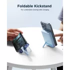 Joyroom JR-PBM01 Mágneses Power Bank - 10000mAh 20W + USB-C - Lightning Kábel - Fehér