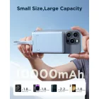 Joyroom JR-PBM01 Mágneses Power Bank - 10000mAh 20W + USB-C - Lightning Kábel - Kék