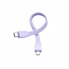 Joyroom JR-PBM01 Mágneses Power Bank - 10000mAh 20W + USB-C - Lightning Kábel - Lila