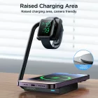 Joyroom JR-WQN05 15W MagSafe/Qi Összecsukható Induktív Töltő - Fekete