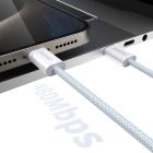 Dudao USB-C - USB-C Kábel - 1m 30W PD - Világoskék