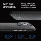 iPhone 15 Pro Max Tok - Spigen Enzo Aramid MagFit - Fekete