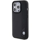 iPhone 15 Pro Tok - BMW Leather Blue Dots - Fekete