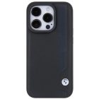 iPhone 15 Pro Tok - BMW Leather Blue Dots - Fekete