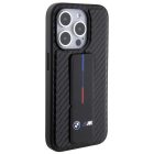 iPhone 15 Pro Tok - BMW Grip Stand Smooth & Carbon - Fekete