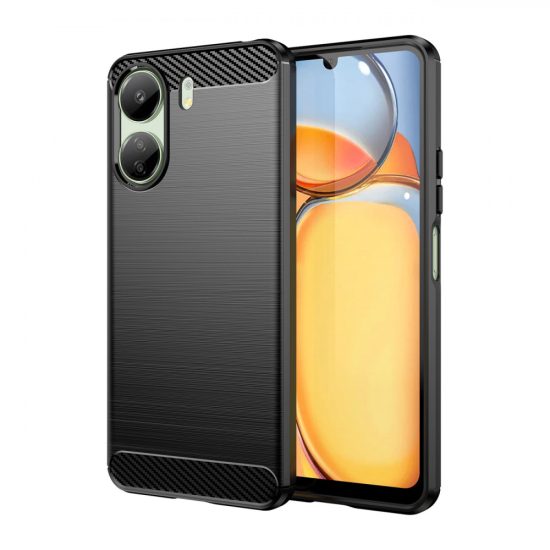 Xiaomi Redmi 13C Tok - Carbon Case - Fekete