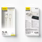 Dudao USB-A - Micro USB Kábel - 1m 5A - Bézs