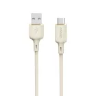 Dudao USB-A - USB-C Kábel - 1m 5A - Bézs