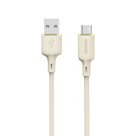 Dudao USB-A - USB-C Kábel - 1m 5A - Bézs Dudao USB-A - USB-C Kábel - 1m 5A - Bézs