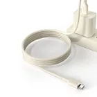 Dudao 2in1 USB-C - USB-C + Lightning  Kábel - 1.2m 100W - Bézs
