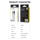 Wozinsky USB-A - Lightning Kábel - 1m 2.4A - Fekete