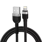 Wozinsky USB-A - Lightning Kábel - 2m 2.4A - Fekete
