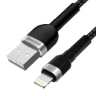 Wozinsky USB-A - Lightning Kábel - 2m 2.4A - Fekete