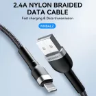 Wozinsky USB-A - Lightning Kábel - 2m 2.4A - Fekete