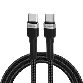 Wozinsky USB-C - USB-C Kábel - 2m 65W PD - Fekete