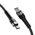 Wozinsky USB-C - USB-C Kábel - 2m 65W PD - Fekete