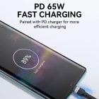 Wozinsky USB-C - USB-C Kábel - 2m 65W PD - Fekete