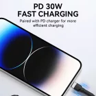 Wozinsky USB-C - Lightning Kábel - 1m 30W - Fekete