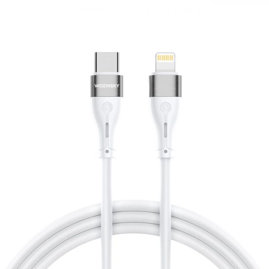Wozinsky USB-C - Lightning Kábel - 1m 27W - Fehér