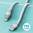 Wozinsky USB-C - Lightning Kábel - 1m 27W - Fehér