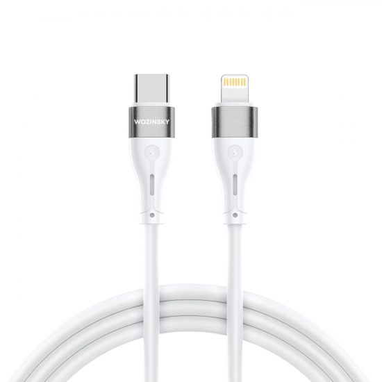 Wozinsky USB-C - Lightning Kábel - 2m 27W - Fehér