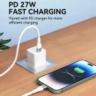 Wozinsky USB-C - Lightning Kábel - 2m 27W - Fehér