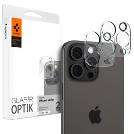   iPhone 14 Pro / 14 Pro Max / 15 Pro / 15 Pro Max / 16 Pro / 16 Pro Max Kameravédő - Spigen Glas.tR Optik - Átlátszó x 2 db