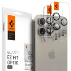 iPhone 14 Pro / 14 Pro Max / 15 Pro / 15 Pro Max / 16 Pro / 16 Pro Max Lencsevédő - Spigen Glas.tR EZ Fit Optik Pro - Titán x 2 db