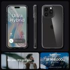 iPhone 15 Pro Tok - Spigen Ultra Hybrid - Átlátszó-Szürke