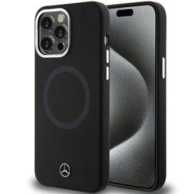 iPhone 15 Pro Tok - Mercedes Silicone Bicolor MagSafe - Fekete   iPhone 15 Pro Tok - Mercedes Silicone Bicolor MagSafe - Fekete