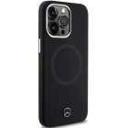 iPhone 15 Pro Tok - Mercedes Silicone Bicolor MagSafe - Fekete