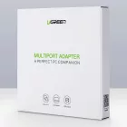Ugreen 4in1 USB 3.0 HUB - 3x USB-A + RJ45 1000 Mbps - Fekete