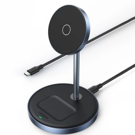 Ugreen CD317 MagSafe / Qi 2in1 Vezeték Nélküli Töltő - Fekete   Ugreen CD317 MagSafe / Qi 2in1 Vezeték Nélküli Töltő - Fekete