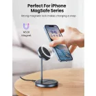 Ugreen CD317 MagSafe / Qi 2in1 Vezeték Nélküli Töltő - Fekete