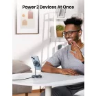 Ugreen CD317 MagSafe / Qi 2in1 Vezeték Nélküli Töltő - Fekete